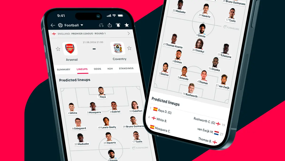 Flashscore claims top accuracy in predicted line-ups